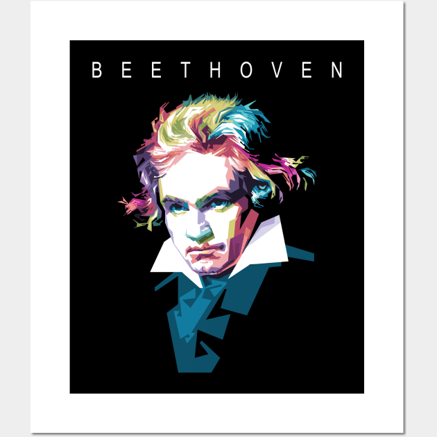 Beethoven Wall Art by Alkahfsmart